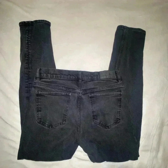 MANGO Mens Jan Slim Straight Black Jeans - Picture 6 of 7